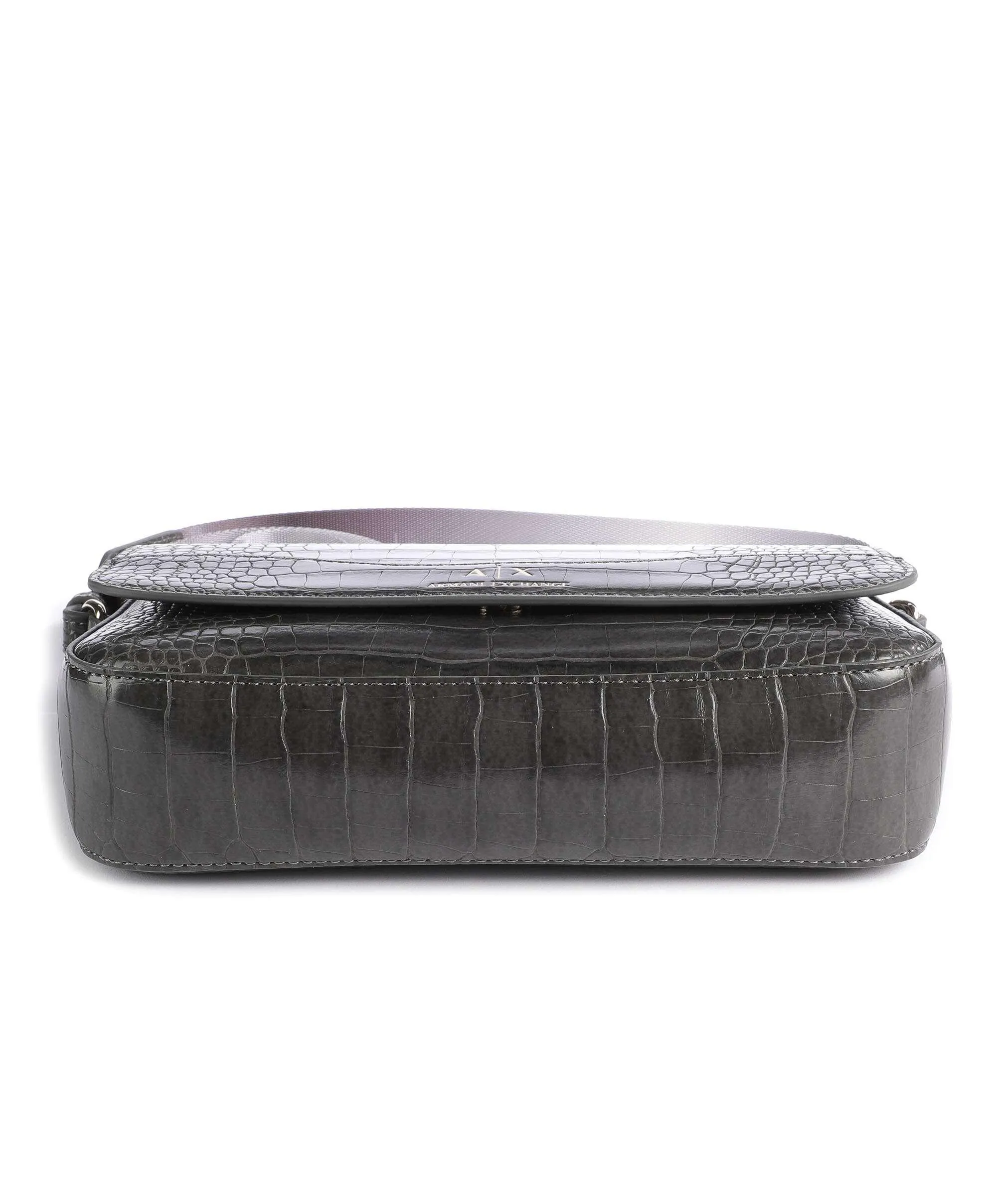  Armani Exchange Borsa a tracolla pelle sintetica grigio scuro  