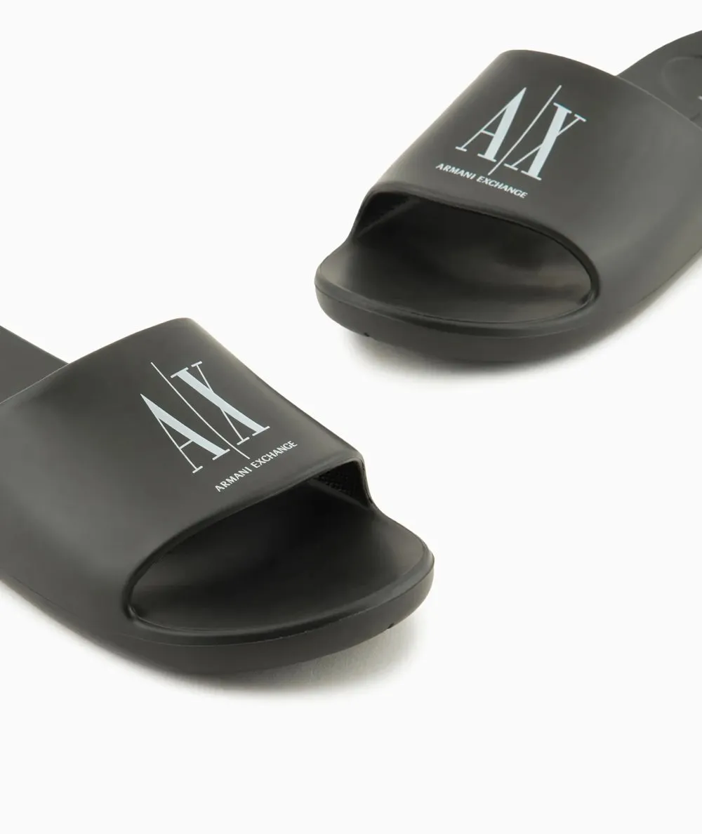 ARMANI EXCHANGE UOMO--Ciabatte slider con logo