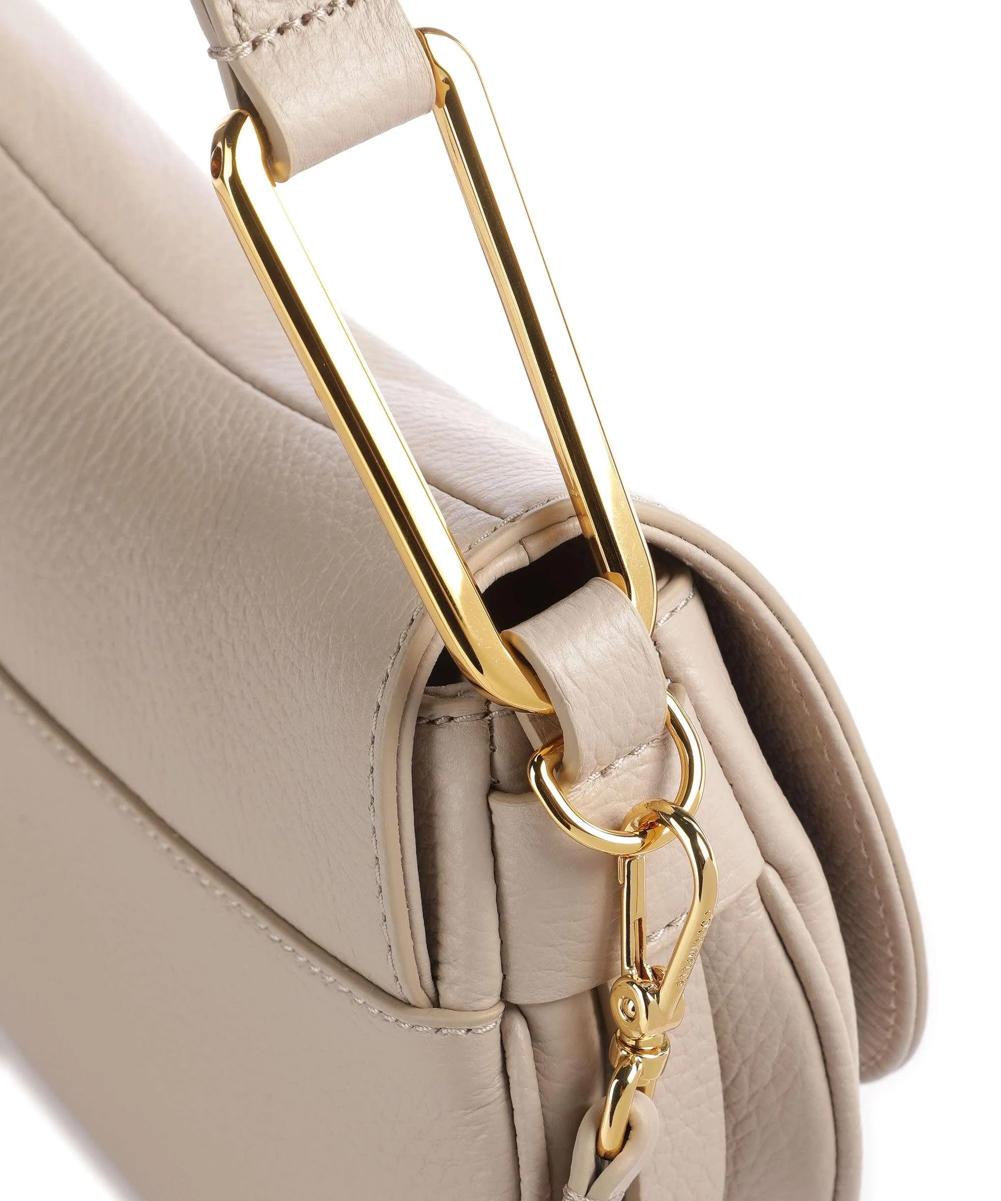  Coccinelle Magie Soft Borsa a spalla pelle di vacchetta grana beige  