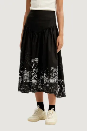 Gonna lunga Desigual SALERNO Nero