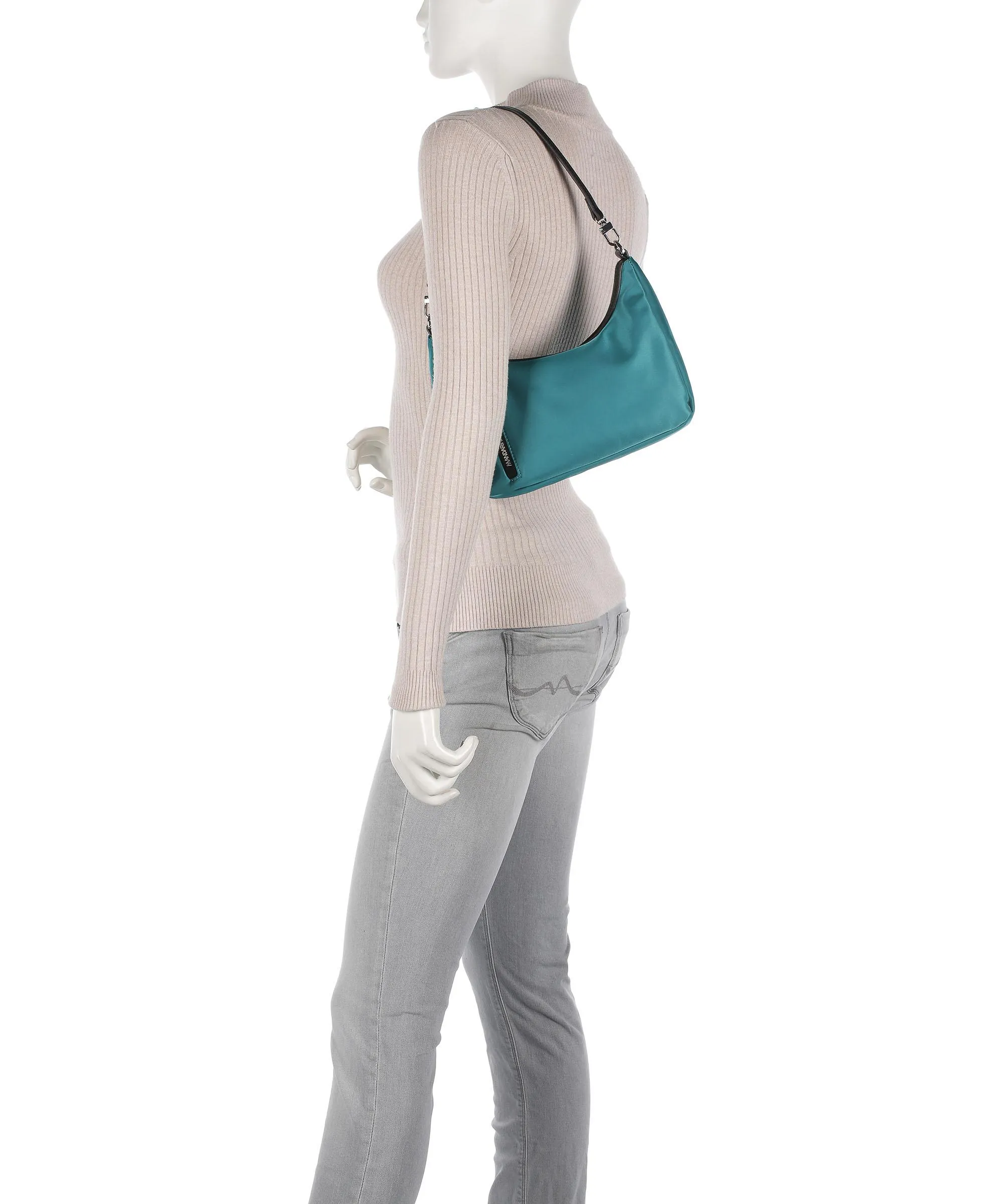  Mandarina Duck Hunter Borsa a spalla nylon verde blu  