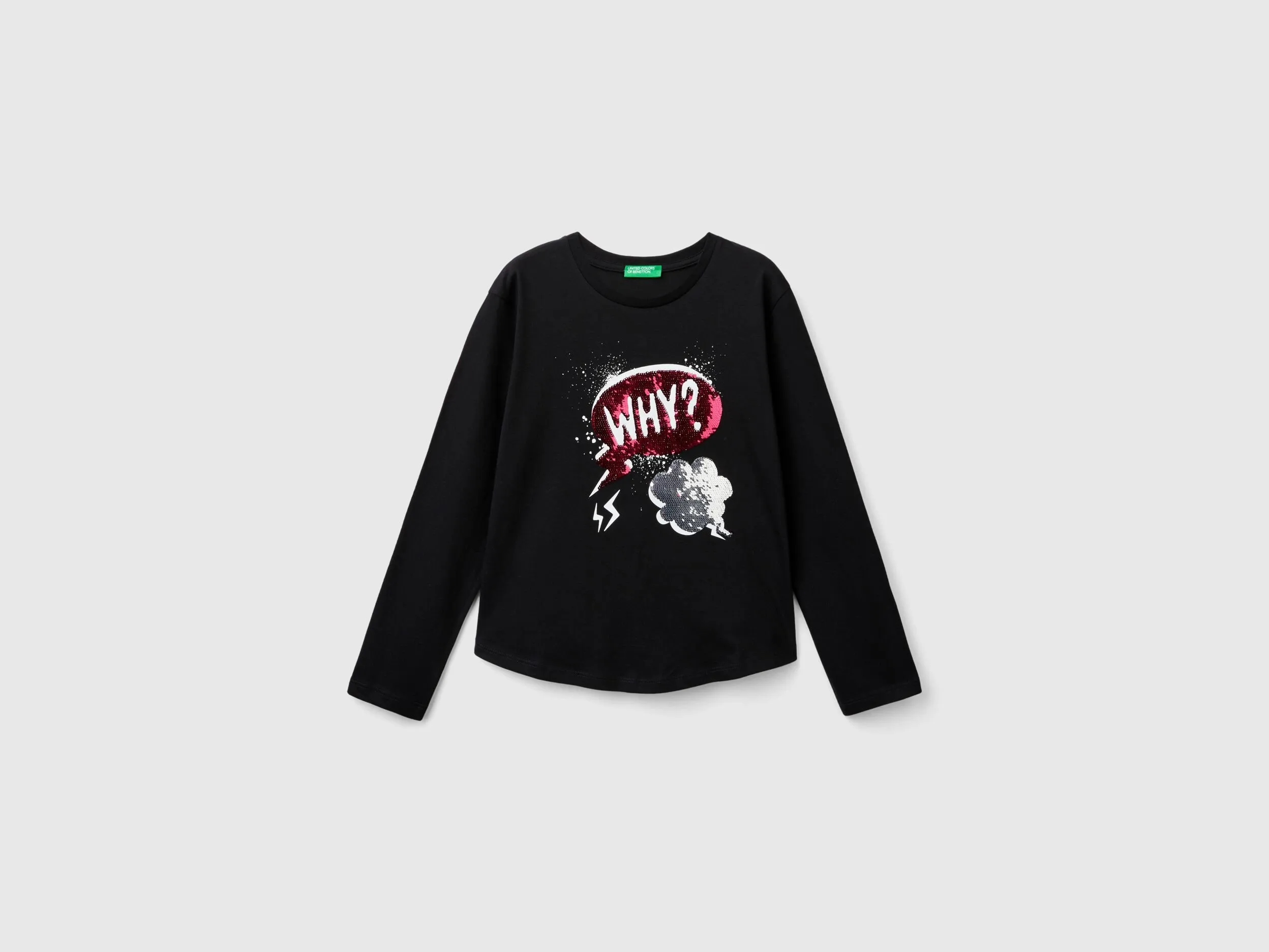 Nuovi arrivi Maglietta con paillettes in cotone bio
