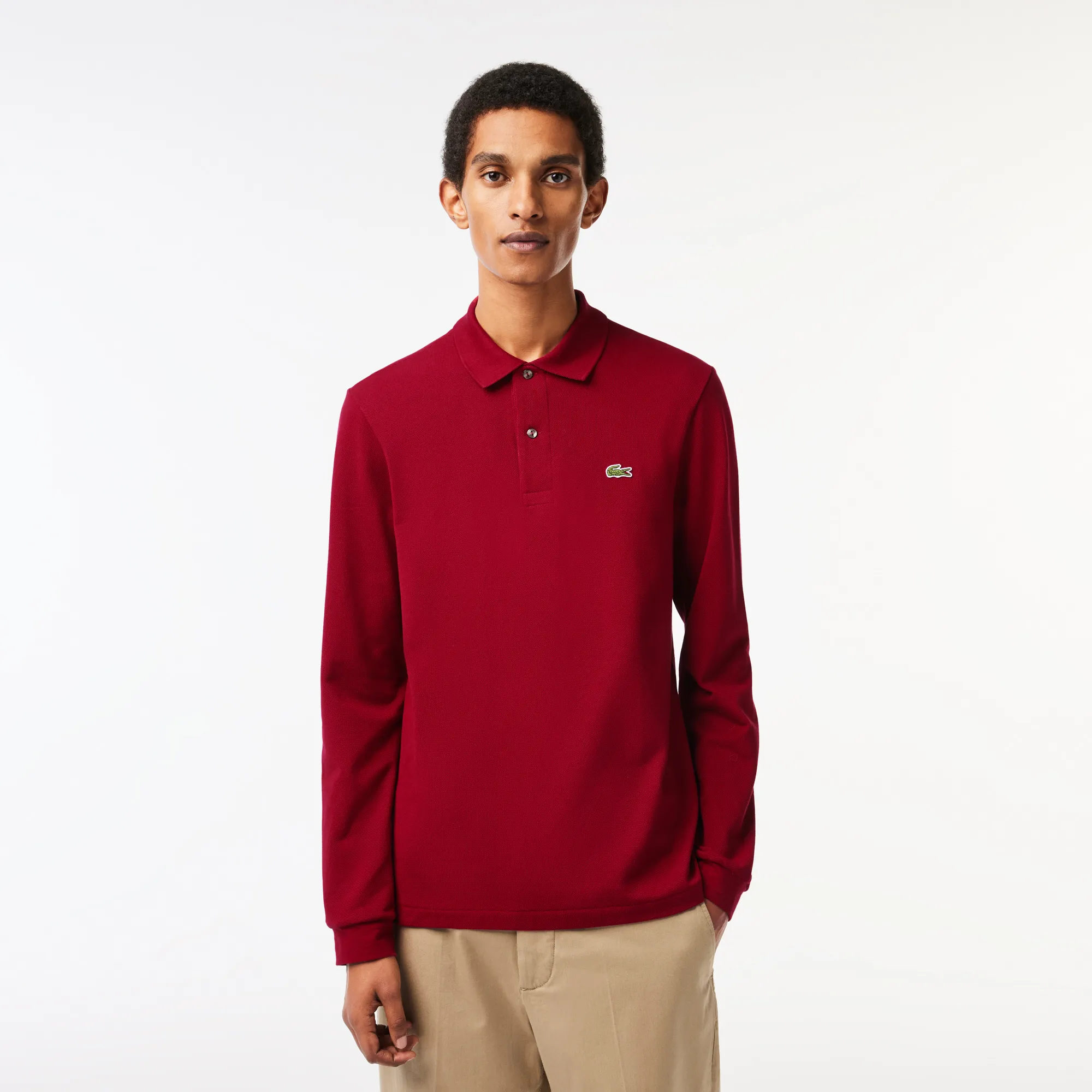 Polo da uomo di colore bordeaux