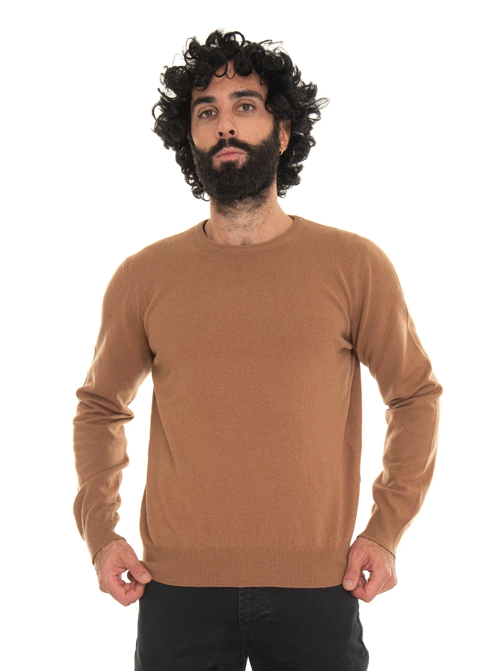 Pullover girocollo Cognac Gran Sasso Uomo